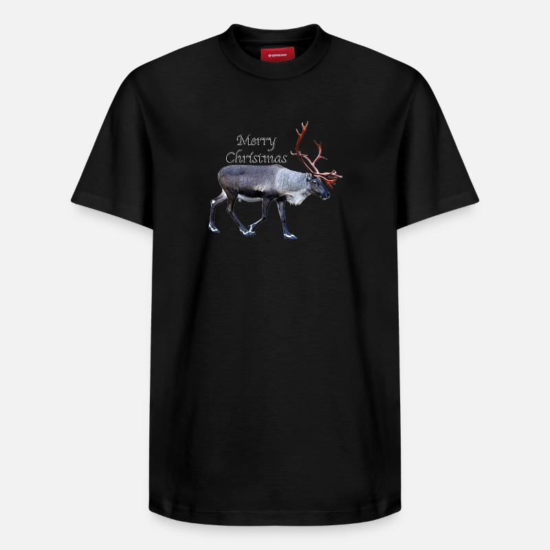Joyeux Noël - T-shirt unisexe décontracté en coton Supima – de SPREAD - noir