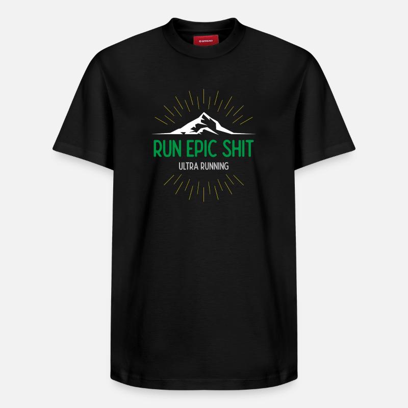 Run Epic Shit - Ultra Running - T-shirt unisexe décontracté en coton Supima – de SPREAD - noir
