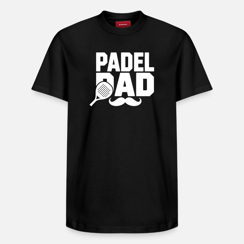 Padel Dad - T-shirt unisexe décontracté en coton Supima – de SPREAD - noir