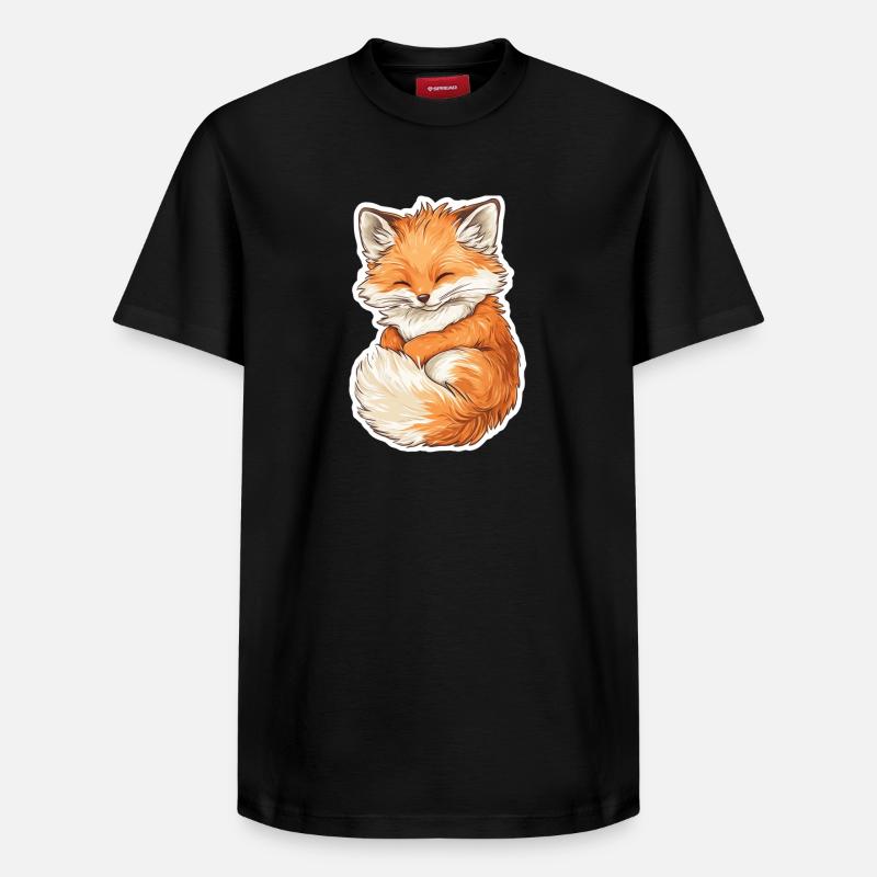 Renard - T-shirt unisexe décontracté en coton Supima – de SPREAD - noir