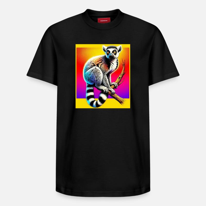 Lémurien - T-shirt unisexe décontracté en coton Supima – de SPREAD - noir