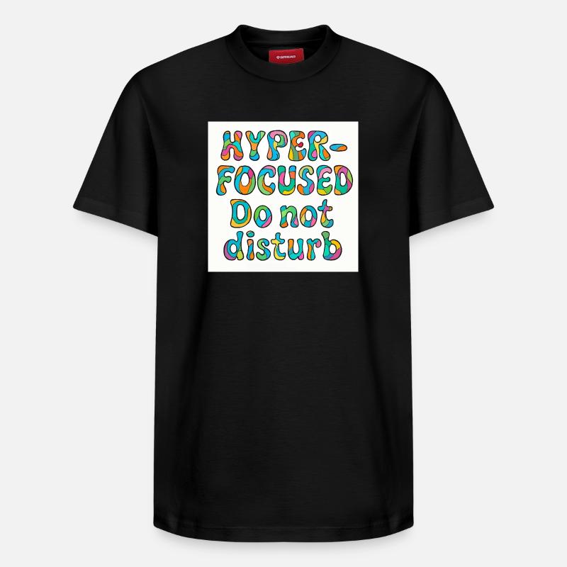 Conception hyper concentrée et sans déranger - T-shirt unisexe décontracté en coton Supima – de SPREAD - noir
