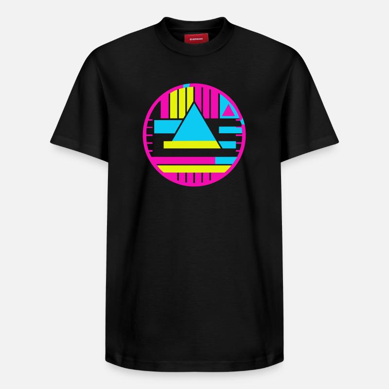 Testzeichen New Wave - Relaxed Unisex Supima Cotton T-Shirt – von SPREAD - Schwarz