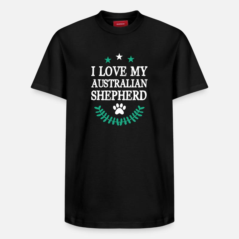 Berger australien - T-shirt unisexe décontracté en coton Supima – de SPREAD - noir