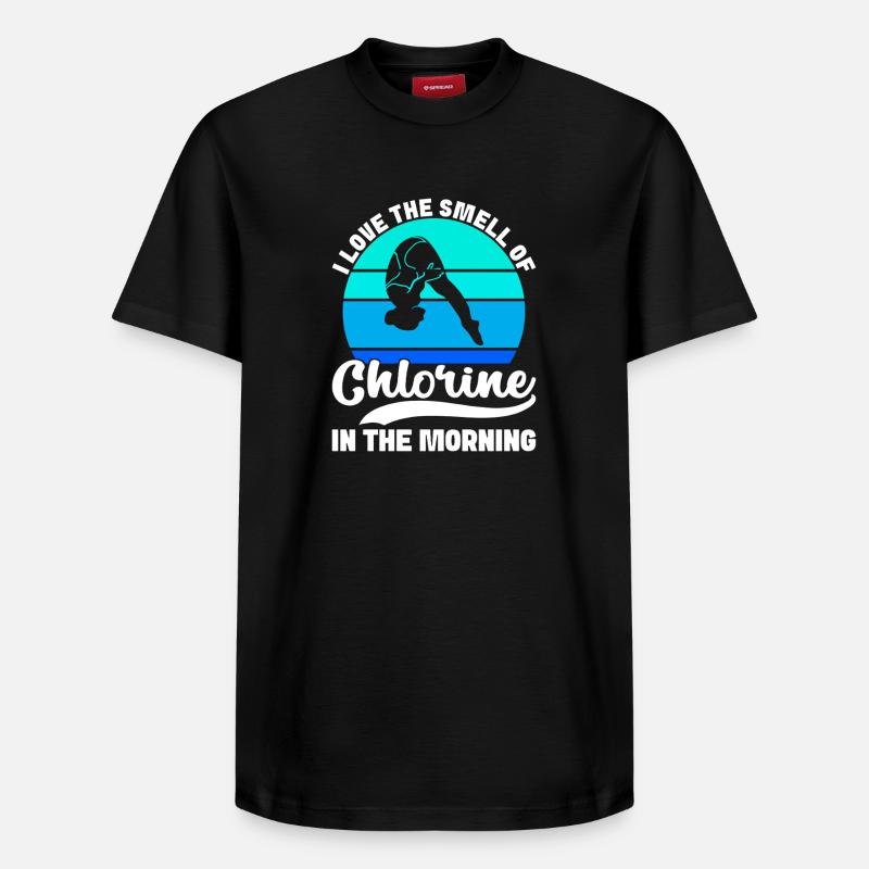 Kunstspringen Turmspringer Sprungbrett - Relaxed Unisex Supima Cotton T-Shirt – von SPREAD - Schwarz