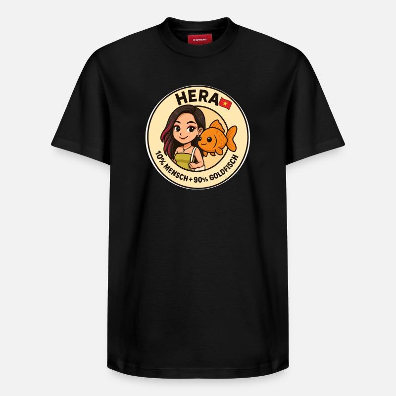 Héra - T-shirt unisexe décontracté en coton Supima – de SPREAD - noir