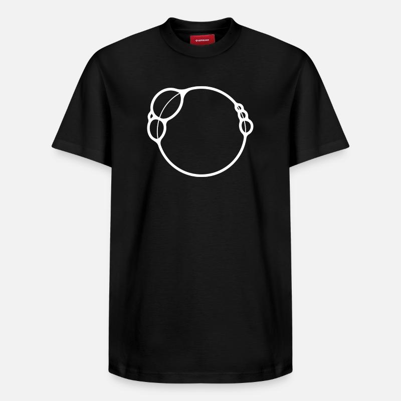 BUBBLES - Relaxed Unisex Supima Cotton T-Shirt – von SPREAD - Schwarz