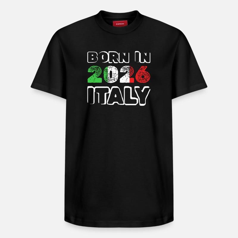 2026 - T-shirt unisexe décontracté en coton Supima – de SPREAD - noir