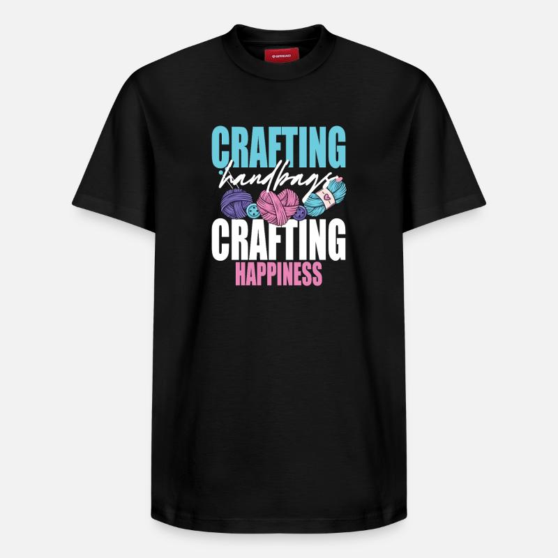Crochet Tricot - T-shirt unisexe décontracté en coton Supima – de SPREAD - noir