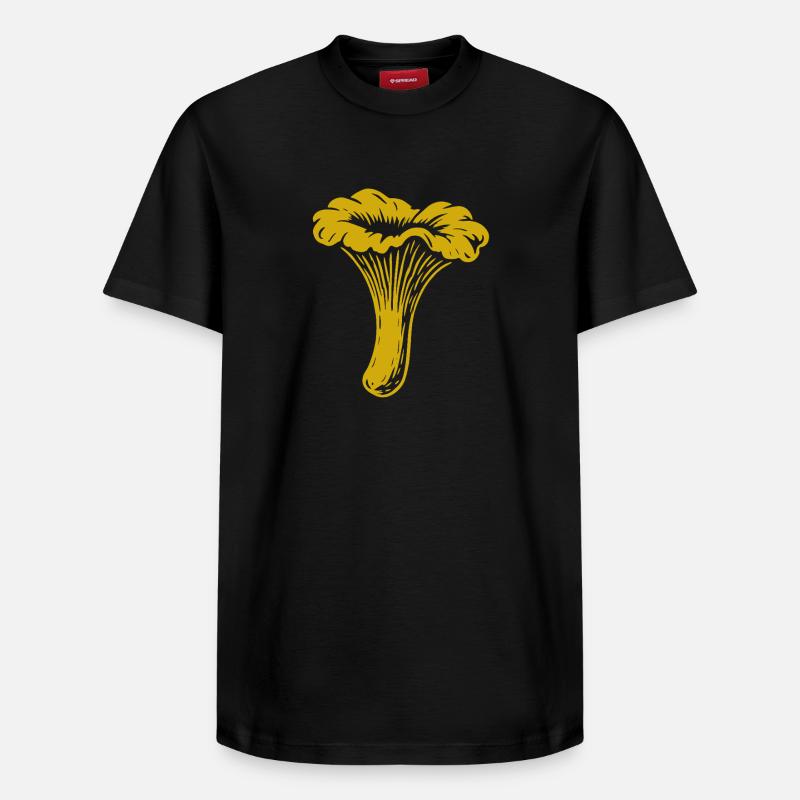 Cueilleur de chanterelles - Champignons - Dicton - T-shirt unisexe décontracté en coton Supima – de SPREAD - noir