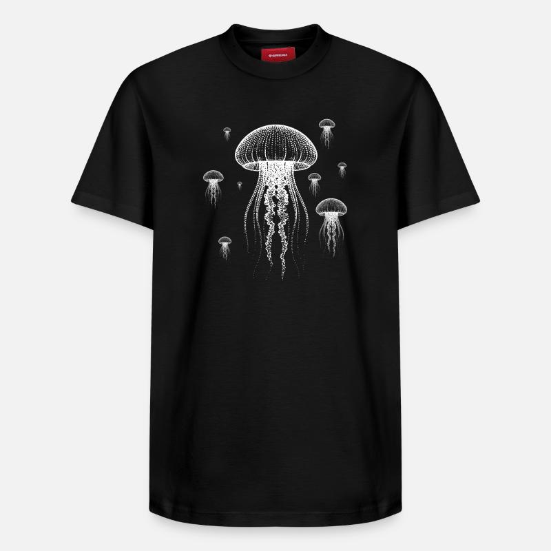 Méduse nuage - T-shirt unisexe décontracté en coton Supima – de SPREAD - noir