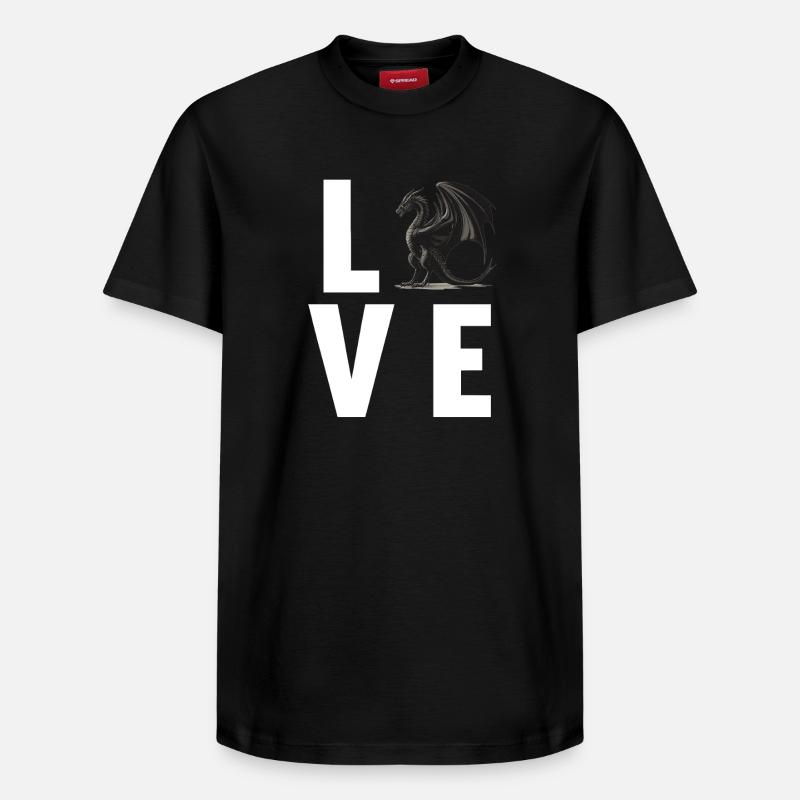 Dragon Dragon - T-shirt unisexe décontracté en coton Supima – de SPREAD - noir