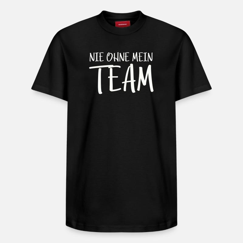 Mon équipe - T-shirt unisexe décontracté en coton Supima – de SPREAD - noir