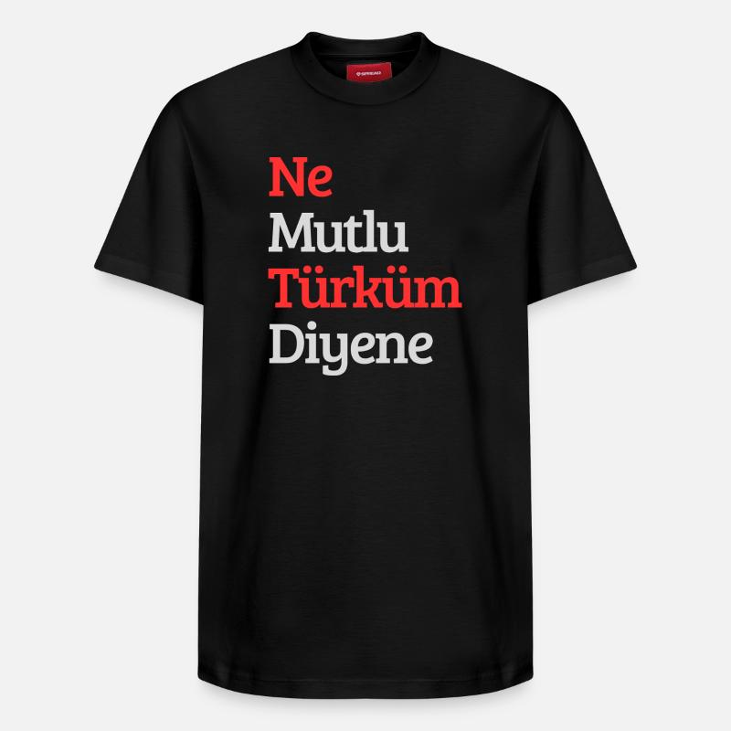 Türk - T-shirt unisexe décontracté en coton Supima – de SPREAD - noir