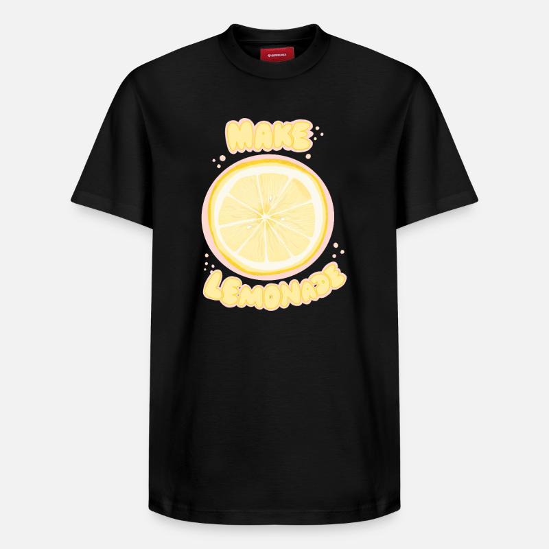 Soda au citron - T-shirt unisexe décontracté en coton Supima – de SPREAD - noir