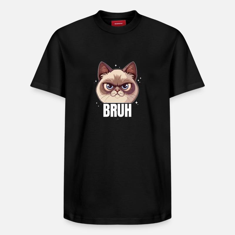 Mec Chat - T-shirt unisexe décontracté en coton Supima – de SPREAD - noir