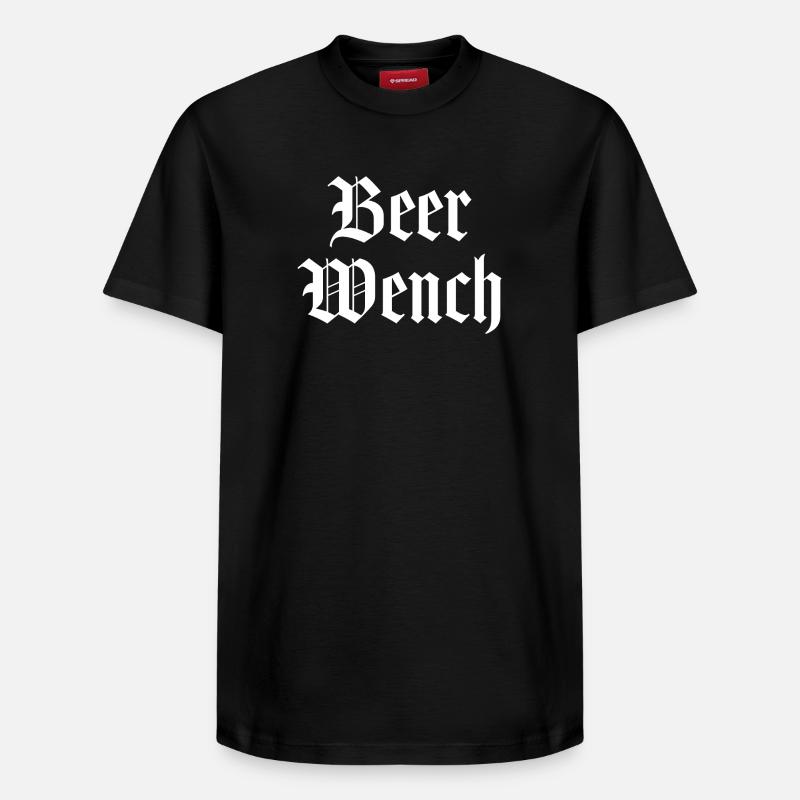 Bière Wench - T-shirt unisexe décontracté en coton Supima – de SPREAD - noir
