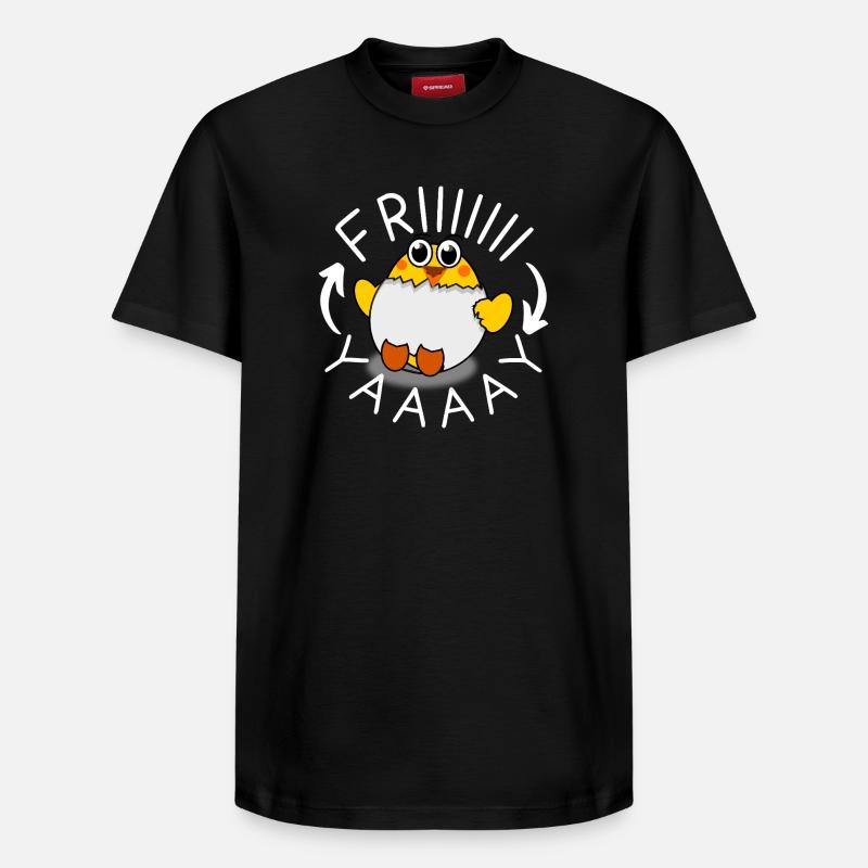 Vendredi - T-shirt unisexe décontracté en coton Supima – de SPREAD - noir