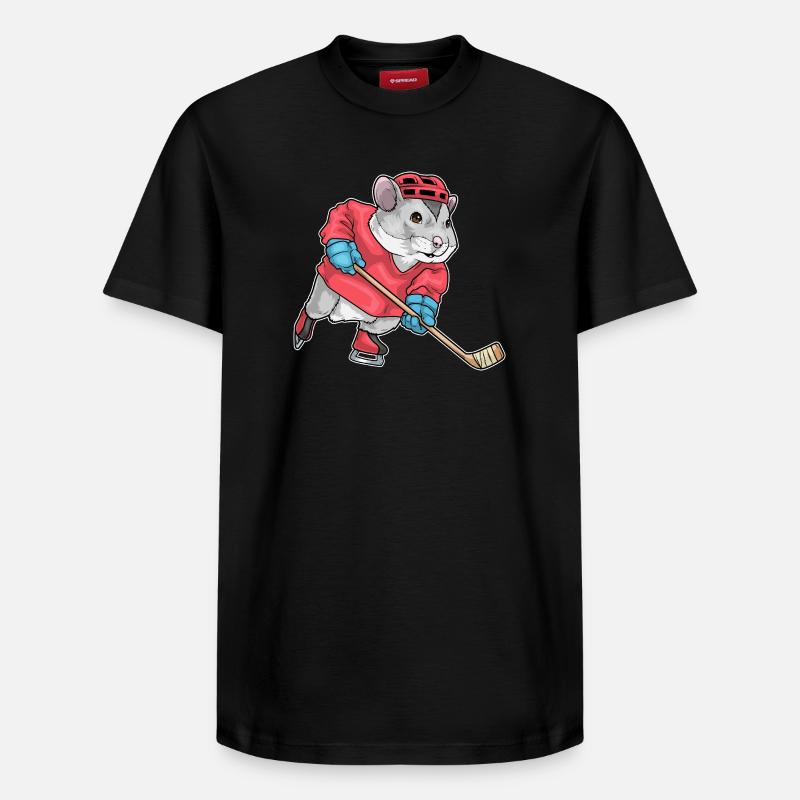 Hamster - T-shirt unisexe décontracté en coton Supima – de SPREAD - noir