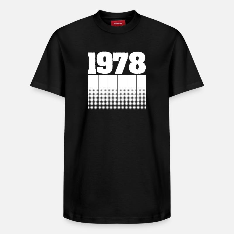 1978 - T-shirt unisexe décontracté en coton Supima – de SPREAD - noir