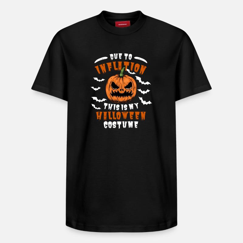 Drôle d’inflation Halloween Cotes - T-shirt unisexe décontracté en coton Supima – de SPREAD - noir