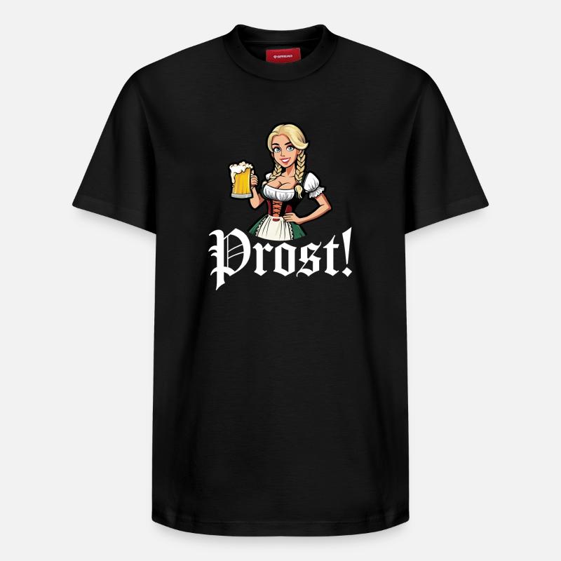 Prost - Relaxed Unisex Supima Cotton T-Shirt – von SPREAD - Schwarz