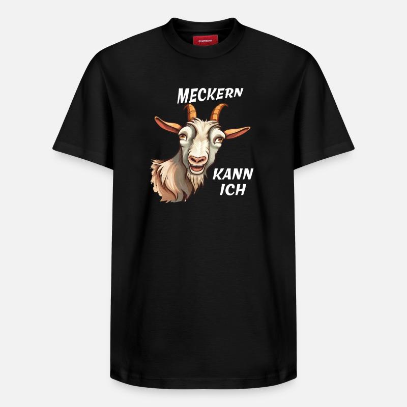 CHÈVRE DÉRANGEANT JE PEUX - T-shirt unisexe décontracté en coton Supima – de SPREAD - noir