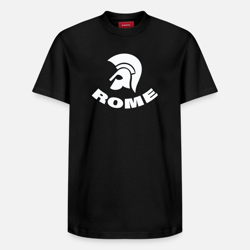 Rome - T-shirt unisexe décontracté en coton Supima – de SPREAD - noir