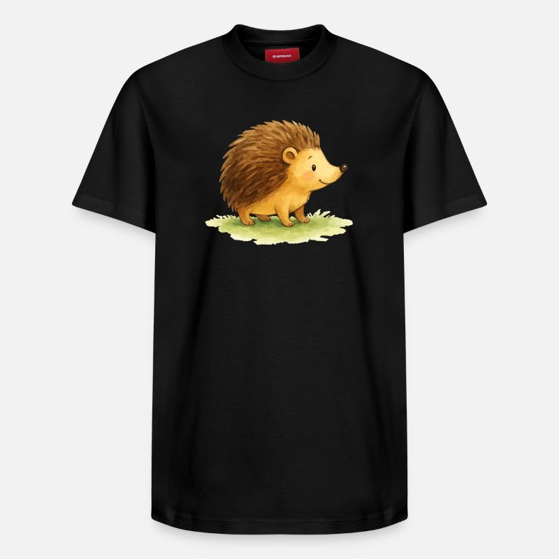 Igel Comic - Relaxed Unisex Supima Cotton T-Shirt – von SPREAD - Schwarz