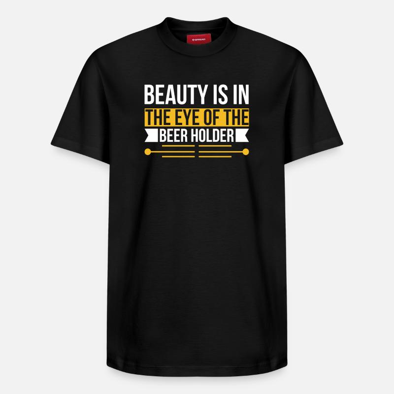 Porte-bière de beauté - T-shirt unisexe décontracté en coton Supima – de SPREAD - noir