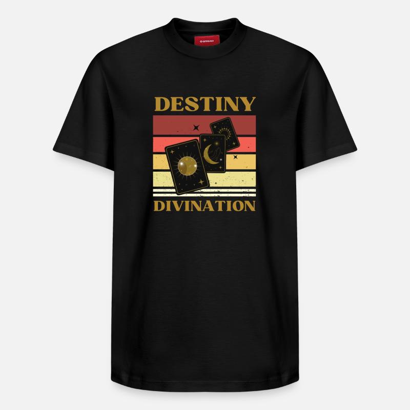 DESTIN ET TAROT DIVINATION - T-shirt unisexe décontracté en coton Supima – de SPREAD - noir