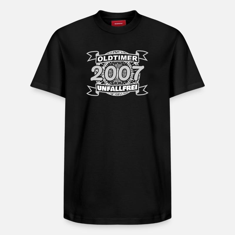 Oldtimer 2007 - T-shirt unisexe décontracté en coton Supima – de SPREAD - noir