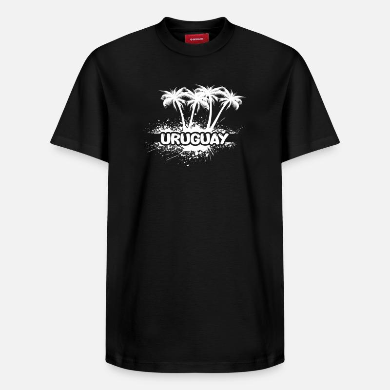 Parti Uruguay - T-shirt unisexe décontracté en coton Supima – de SPREAD - noir