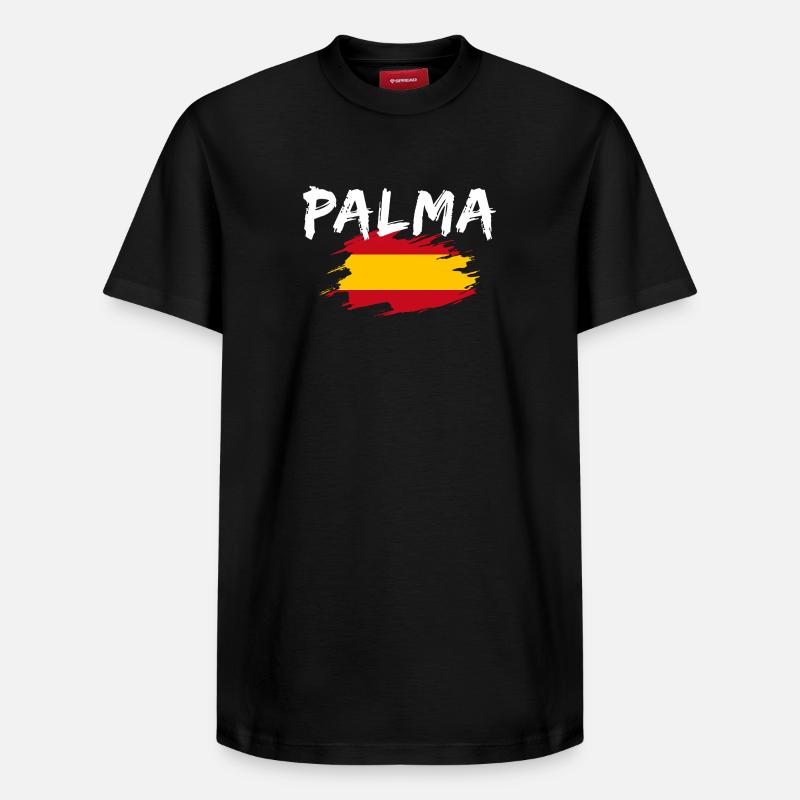 Palma, Espagne - T-shirt unisexe décontracté en coton Supima – de SPREAD - noir