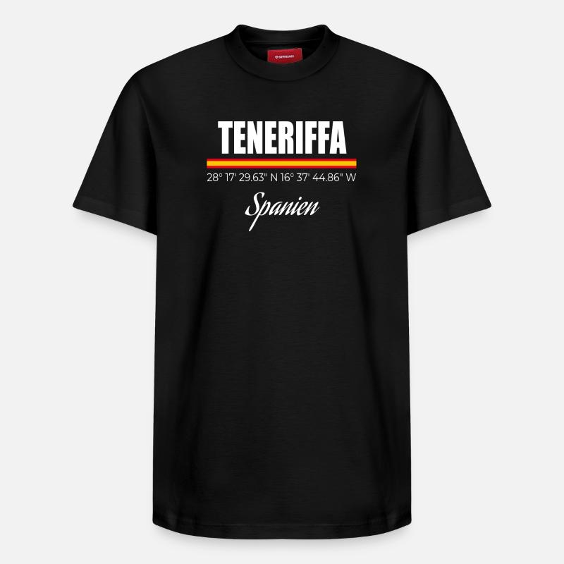 Ténérife - T-shirt unisexe décontracté en coton Supima – de SPREAD - noir