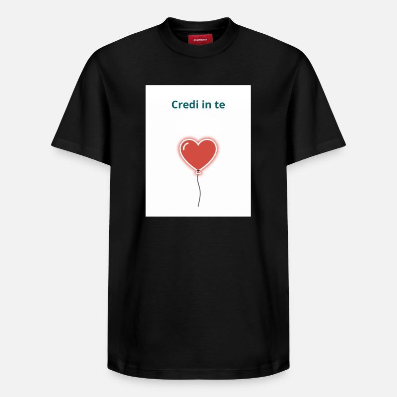 Croyez en vous - T-shirt unisexe décontracté en coton Supima – de SPREAD - noir