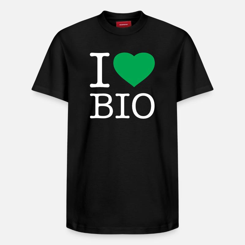 J’adore le bio - T-shirt unisexe décontracté en coton Supima – de SPREAD - noir