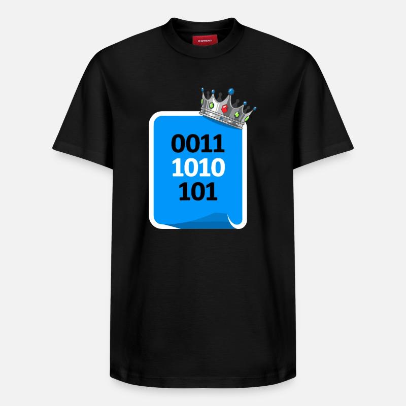 Binary King - Relaxed Unisex Supima Cotton T-Shirt – by SPREAD - black