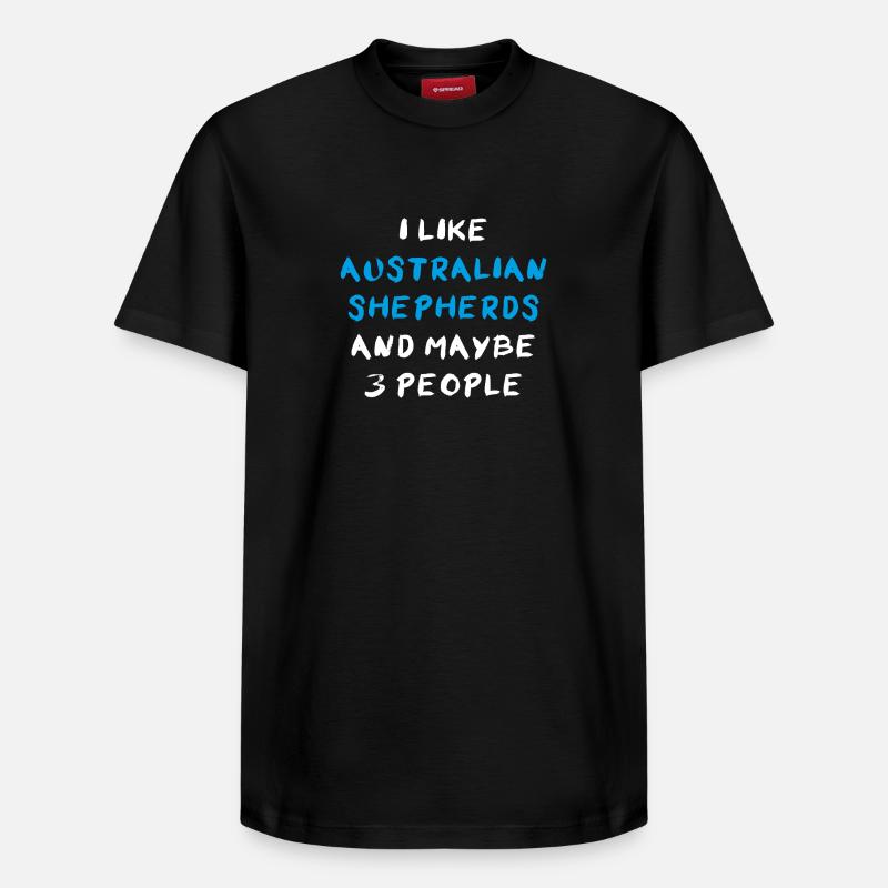 Berger australien - T-shirt unisexe décontracté en coton Supima – de SPREAD - noir