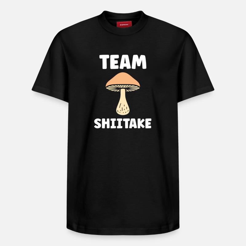 Tee Shiitake Équipe - T-shirt unisexe décontracté en coton Supima – de SPREAD - noir