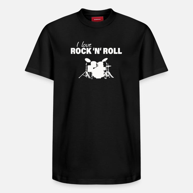 Rock and roll - T-shirt unisexe décontracté en coton Supima – de SPREAD - noir