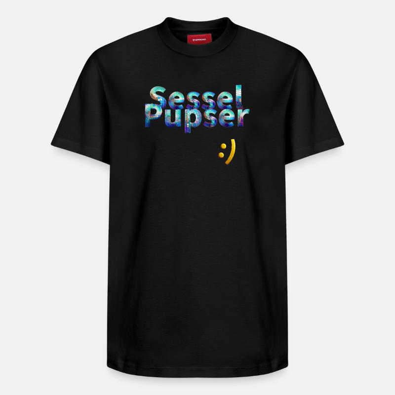 Fauteuil pet - T-shirt unisexe décontracté en coton Supima – de SPREAD - noir