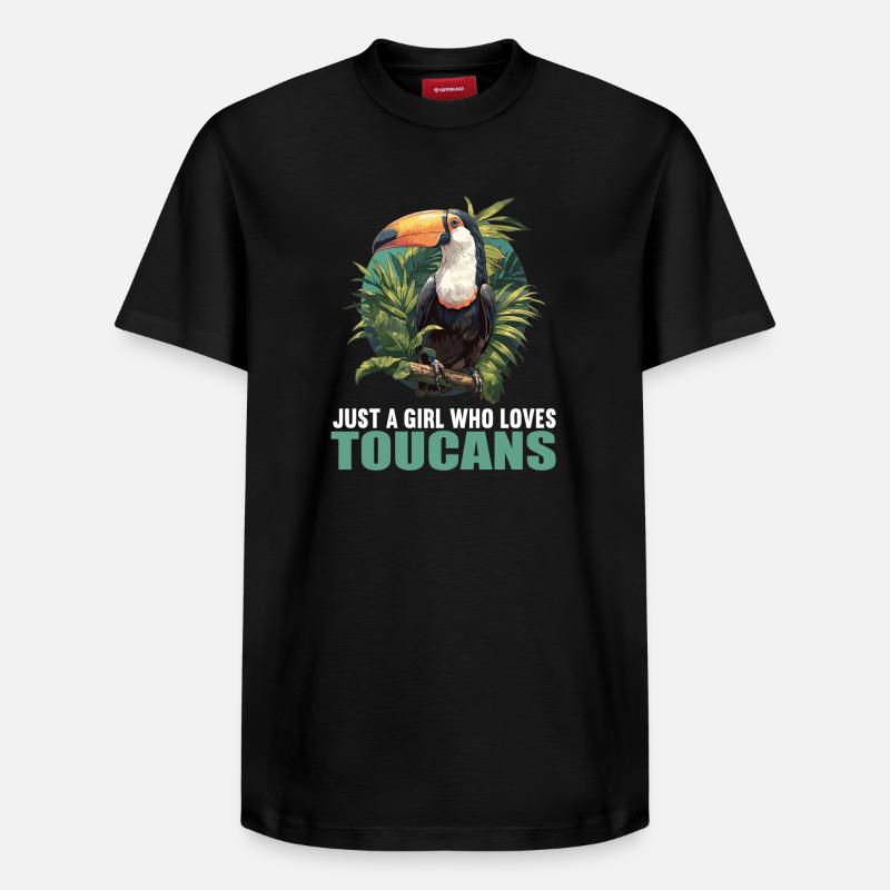 Toucans Toucan - T-shirt unisexe décontracté en coton Supima – de SPREAD - noir
