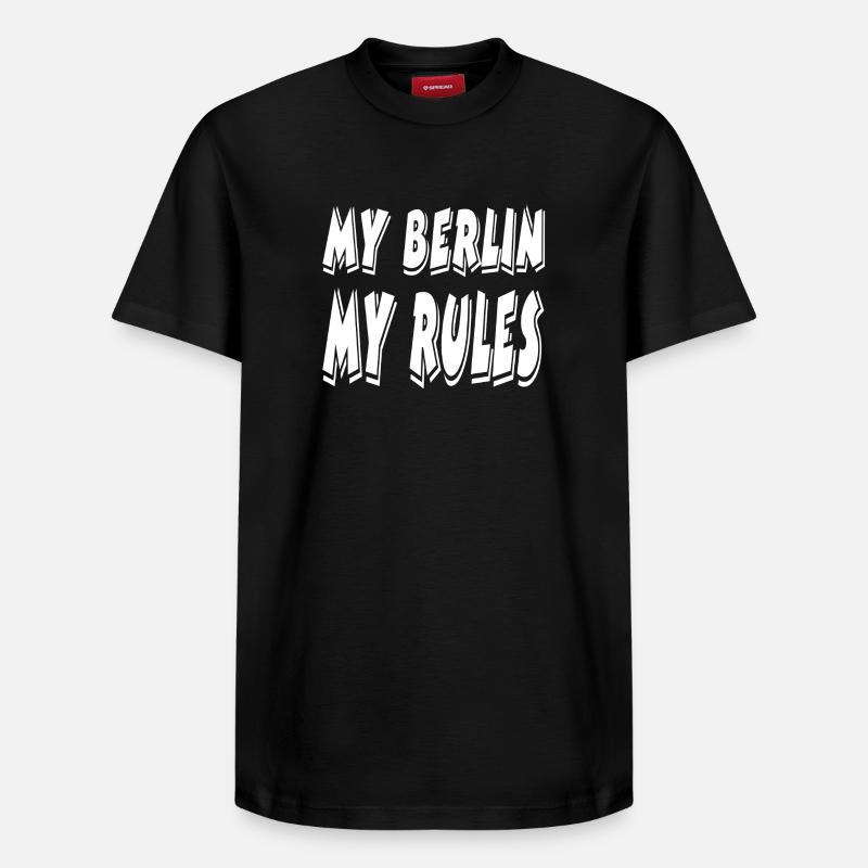 Berlin - T-shirt unisexe décontracté en coton Supima – de SPREAD - noir