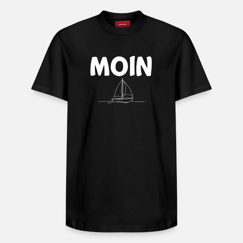 Voilier Moin - T-shirt unisexe décontracté en coton Supima – de SPREAD - noir