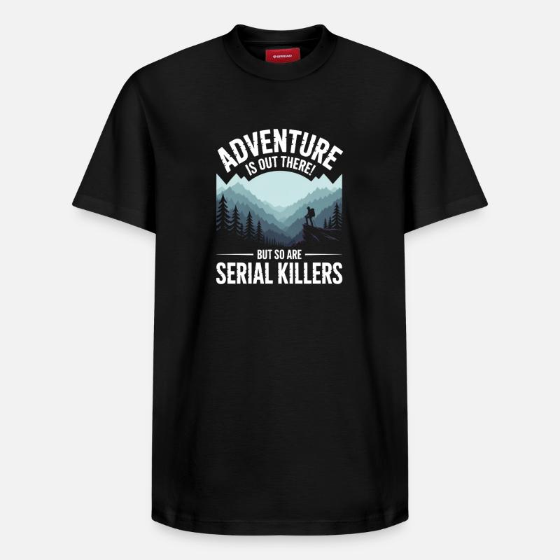 L’aventure est là-bas Tueurs en série - T-shirt unisexe décontracté en coton Supima – de SPREAD - noir