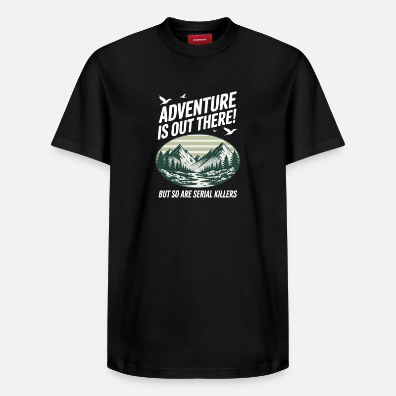 L’aventure est là-bas Tueurs en série - T-shirt unisexe décontracté en coton Supima – de SPREAD - noir