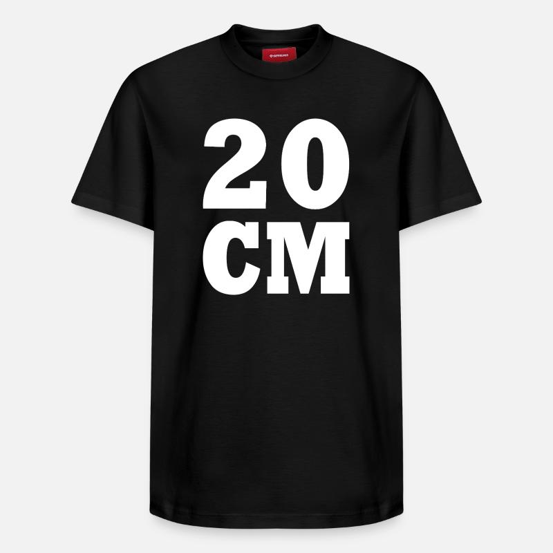 20 cm - T-shirt unisexe décontracté en coton Supima – de SPREAD - noir