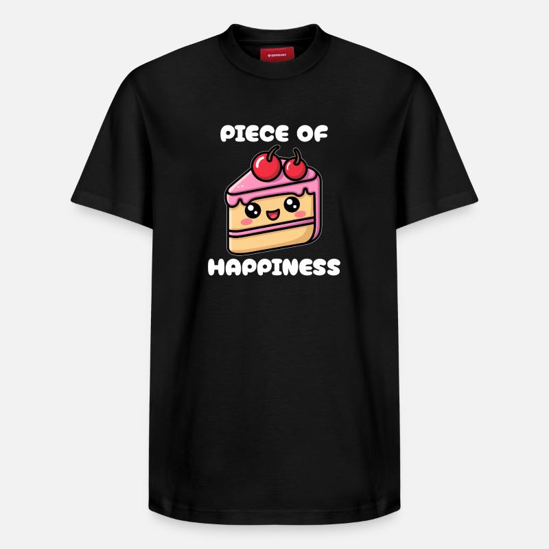 Un peu de bonheur - T-shirt unisexe décontracté en coton Supima – de SPREAD - noir