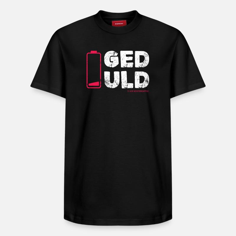 Geduld – nicht meine Kernkompetenz Statement - Relaxed Unisex Supima Cotton T-Shirt – von SPREAD - Schwarz
